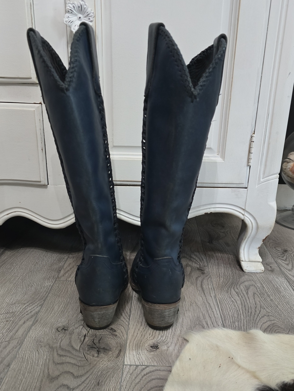 Lane Plain Jane Navy Boots - Picture 2 of 9